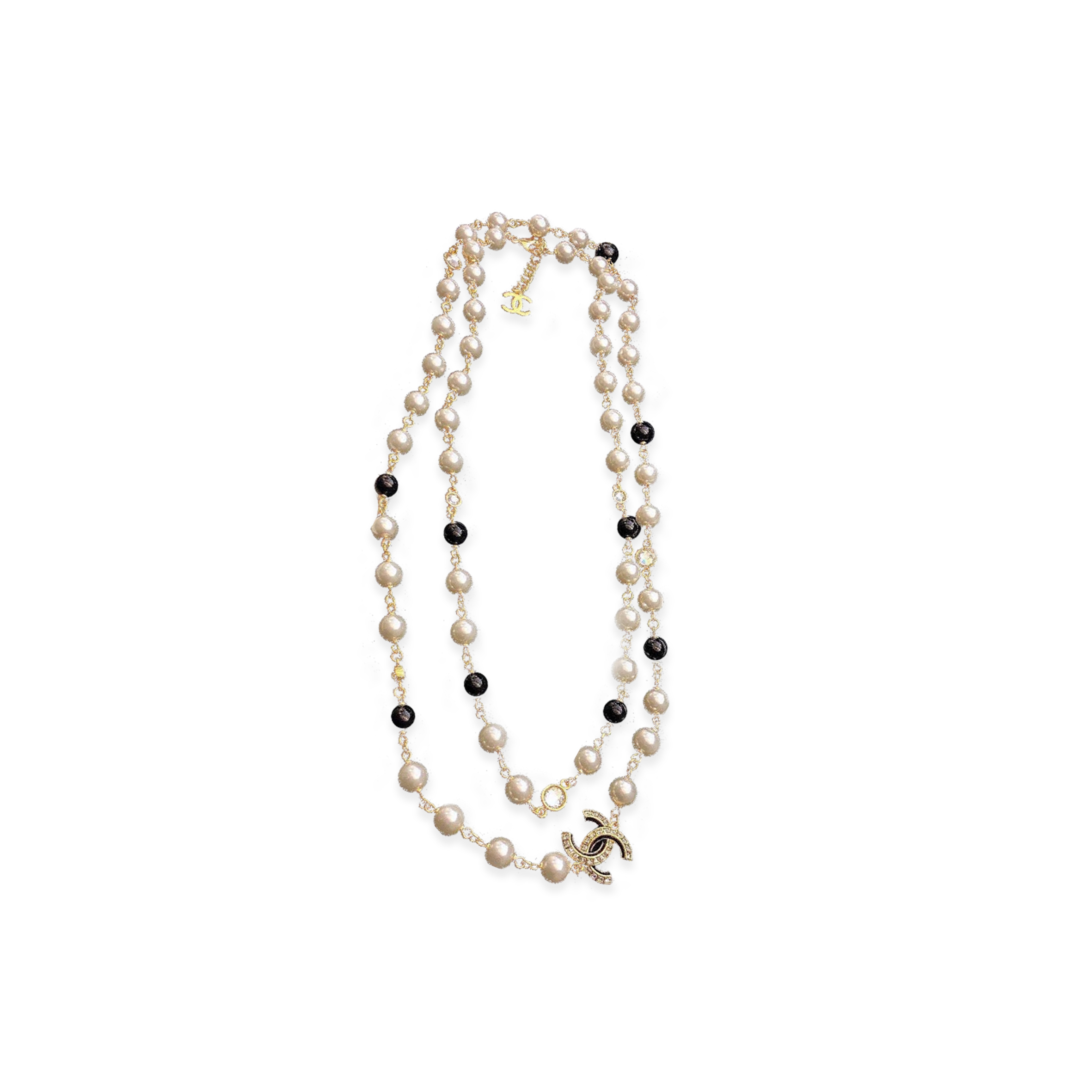CHANEL PEARL LONG NECKLACE ABE163